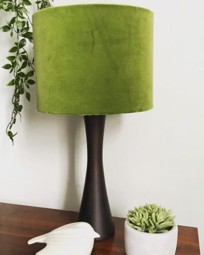 photograph of green velvet lampshade by Lust for Light